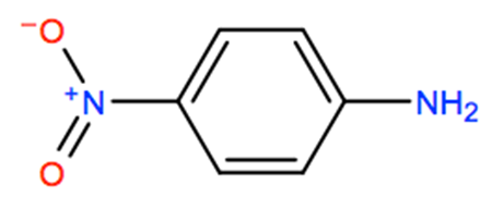 Structural representation of p-Nitroaniline
