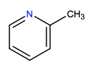 Structural representation of 2-Methylpyridine