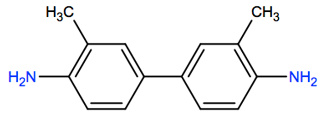 Structural representation of 3,3'-Dimethylbenzidine