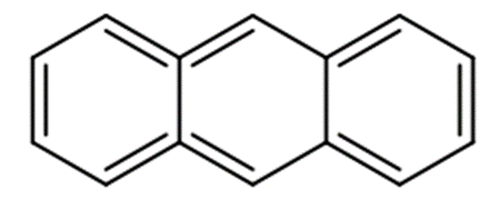 Structural representation of Anthracene