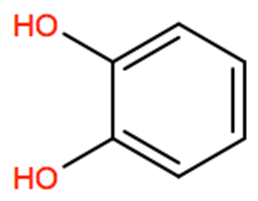 Structural representation of Catechol
