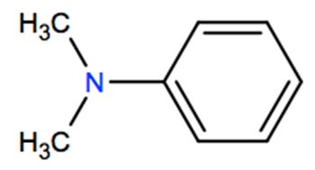 Structural representation of N,N-Dimethylaniline