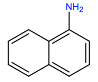 Structural representation of alpha-Naphthylamine