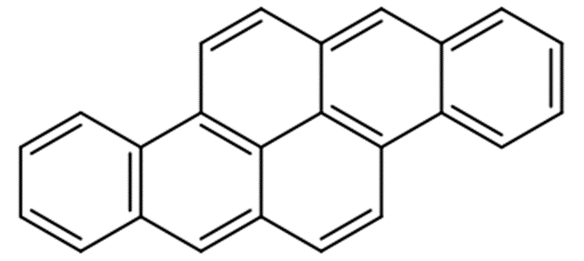 Structural representation of Dibenzo[a,h]pyrene