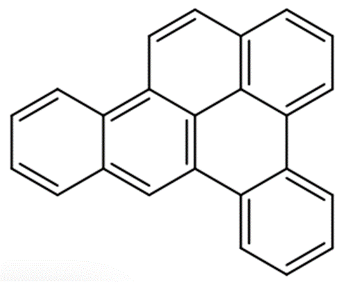 Structural representation of Dibenzo[a,e]pyrene