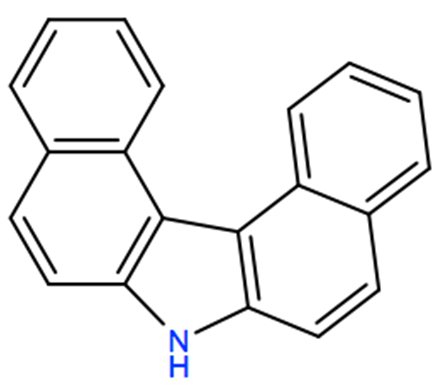 Structural representation of 7H-Dibenzo[c,g]carbazole