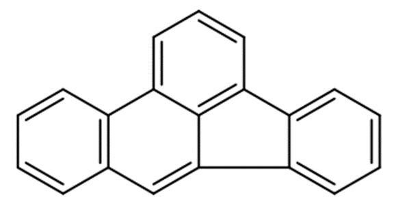 Structural representation of Benzo[b]fluoranthene