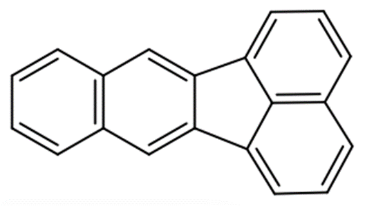 Structural representation of Benzo[k]fluoranthene