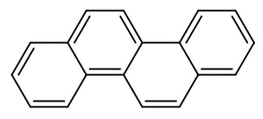Structural representation of Benzo[a]phenanthrene