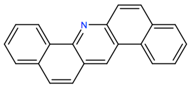 Structural representation of Dibenz[a,h]acridine