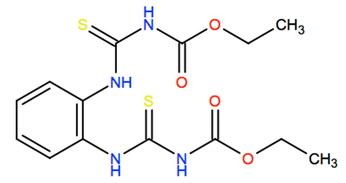 Structural representation of Thiophanate-ethyl