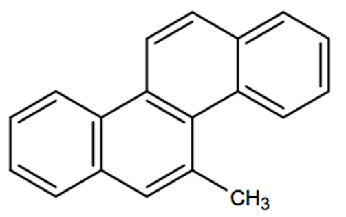 Structural representation of 5-Methylchrysene
