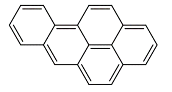 Structural representation of Benzo[a]pyrene