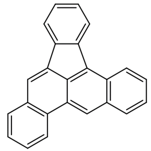 Structural representation of Dibenzo[a,e]fluoranthene