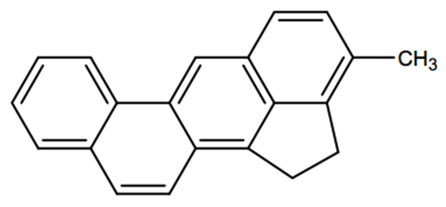 Structural representation of 3-Methylcholanthrene