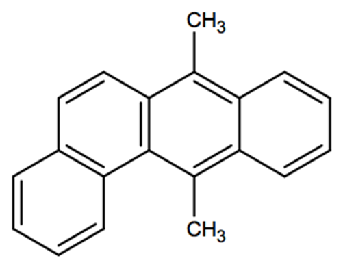 Structural representation of 7,12-Dimethylbenz[a]anthracene