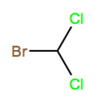Structural representation of Dichlorobromomethane