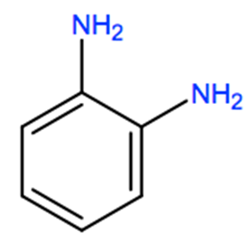 Structural representation of 1,2-Phenylenediamine
