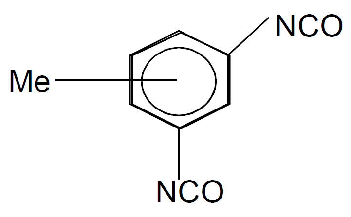 Structural formula for 'benzene, 1,3-diisocyanatomethyl-.'